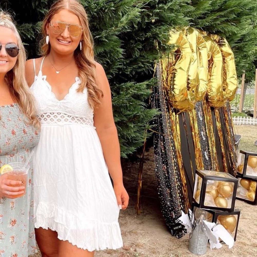 White Flowy Dress